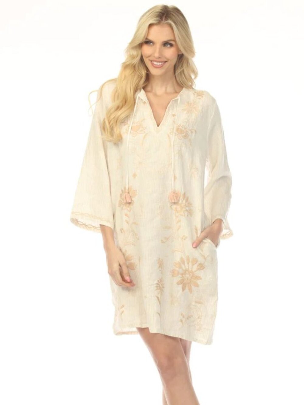 Johnny Was Danika Kimono Sleeve Relaxed Dress L